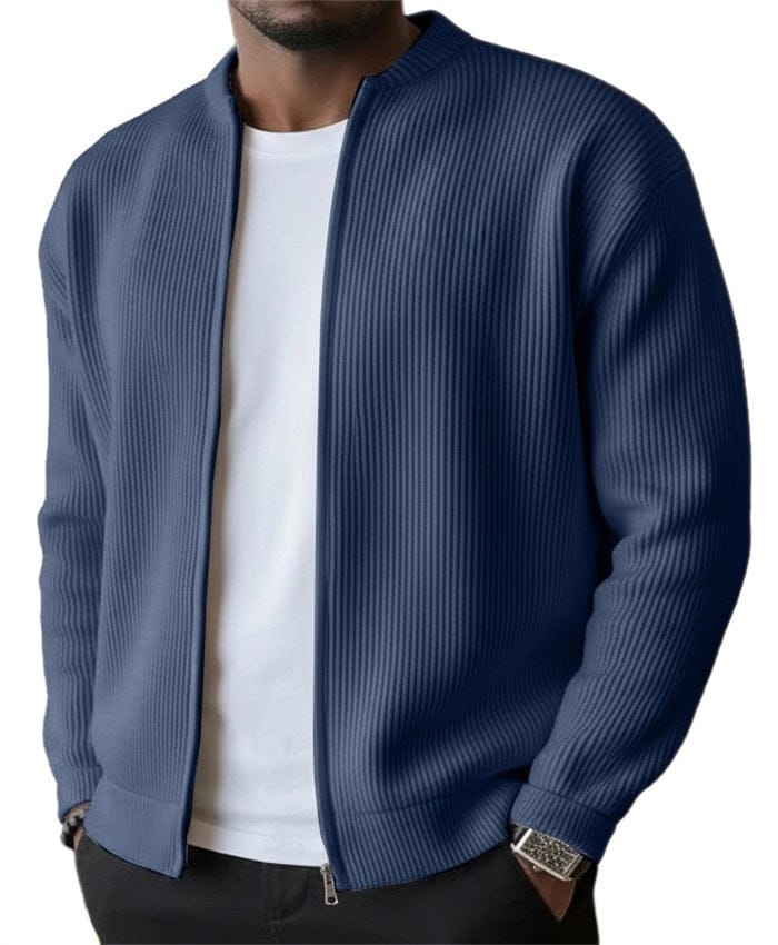 DONACCI | Ribbed Zip Cardigan