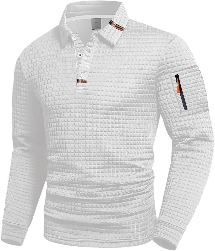 Linden - Women's Textured Polo Shirt — Elegant Comfort