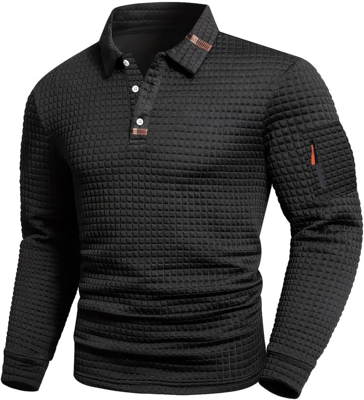 Linden - Women's Textured Polo Shirt — Elegant Comfort