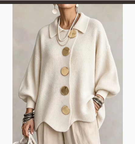 ISADORA | OVERSIZED COLLARED CARDIGAN