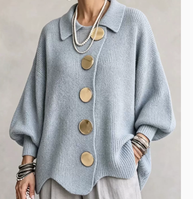 ISADORA | OVERSIZED COLLARED CARDIGAN