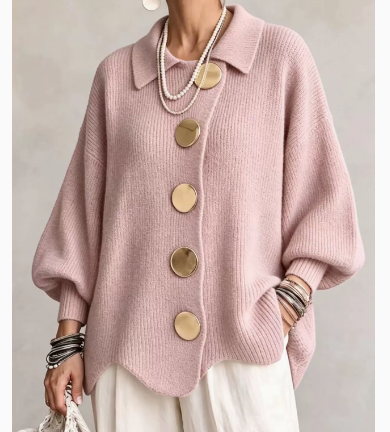 ISADORA | OVERSIZED COLLARED CARDIGAN