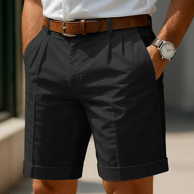 LOGAN | Pleated Summer Bermuda Shorts