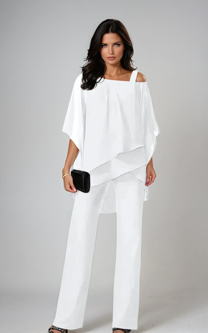 Corinne - Two-Piece Poncho Set