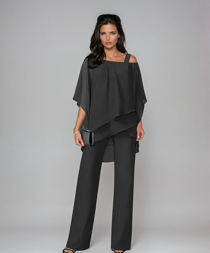 Corinne - Two-Piece Poncho Set