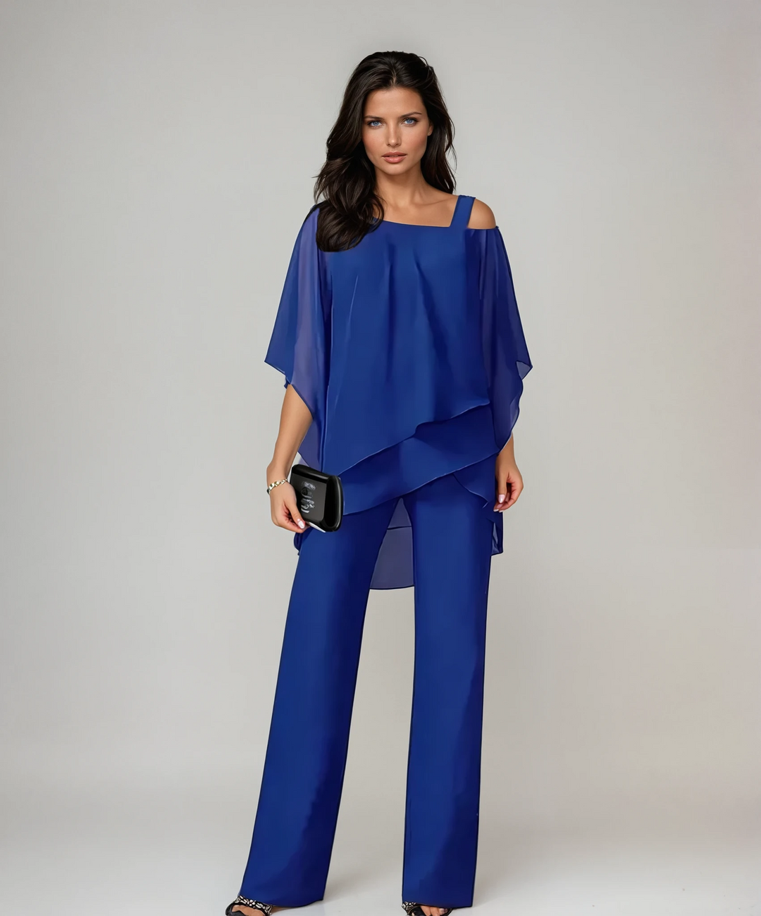Corinne - Two-Piece Poncho Set