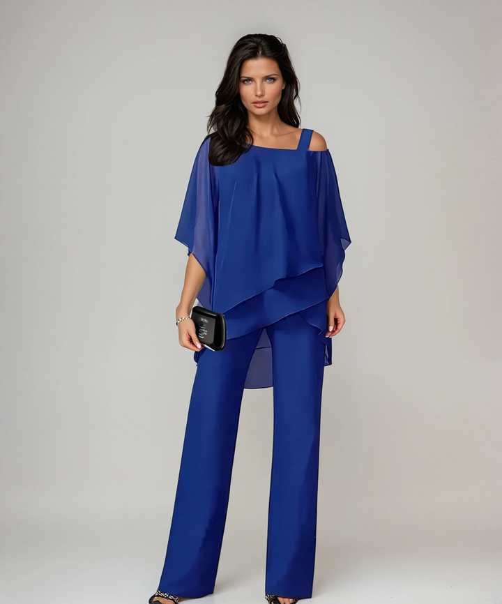 Corinne - Two-Piece Poncho Set
