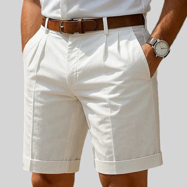 LOGAN | Pleated Summer Bermuda Shorts