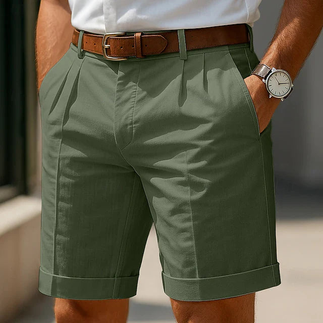 LOGAN | Pleated Summer Bermuda Shorts