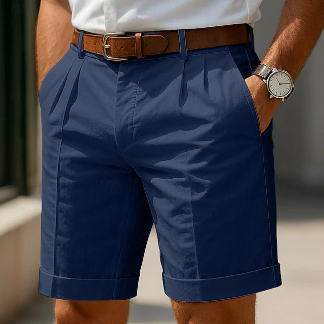 LOGAN | Pleated Summer Bermuda Shorts